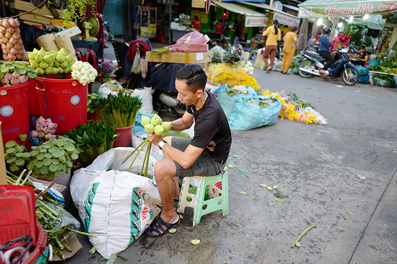花市場で迎える朝～ベトナム・ホーチミンシティ～